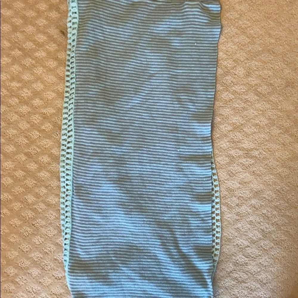 Infinity scarf mint green and gray. OS